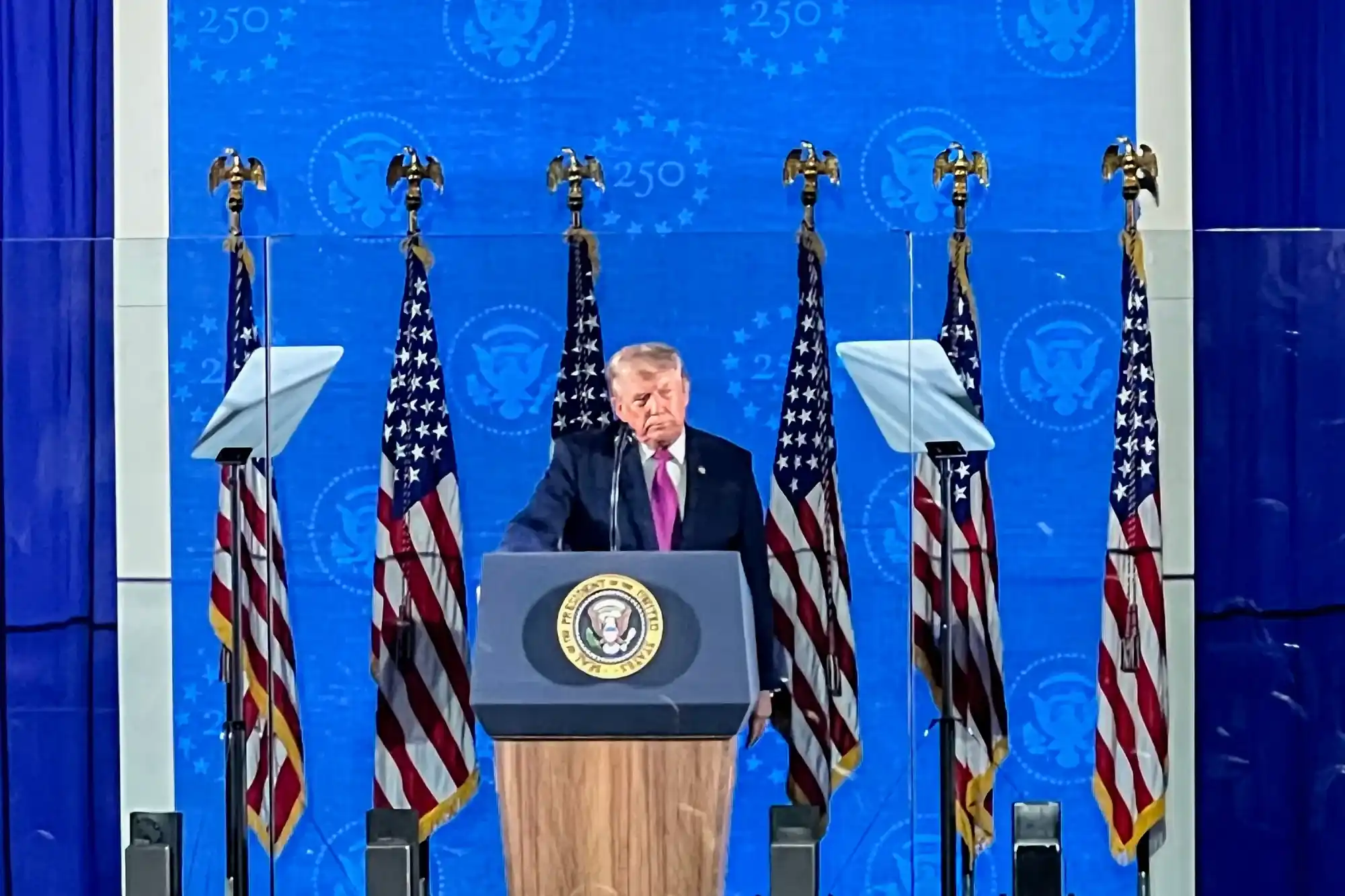 Trump celebrated the 250th birthday of the USA at Mount Rushmore and promised to stop the advance of communism in the country