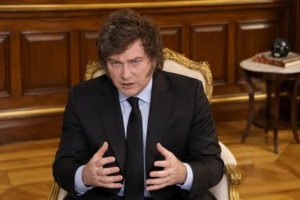 Javier Milei en dialogo con Luis Majul.