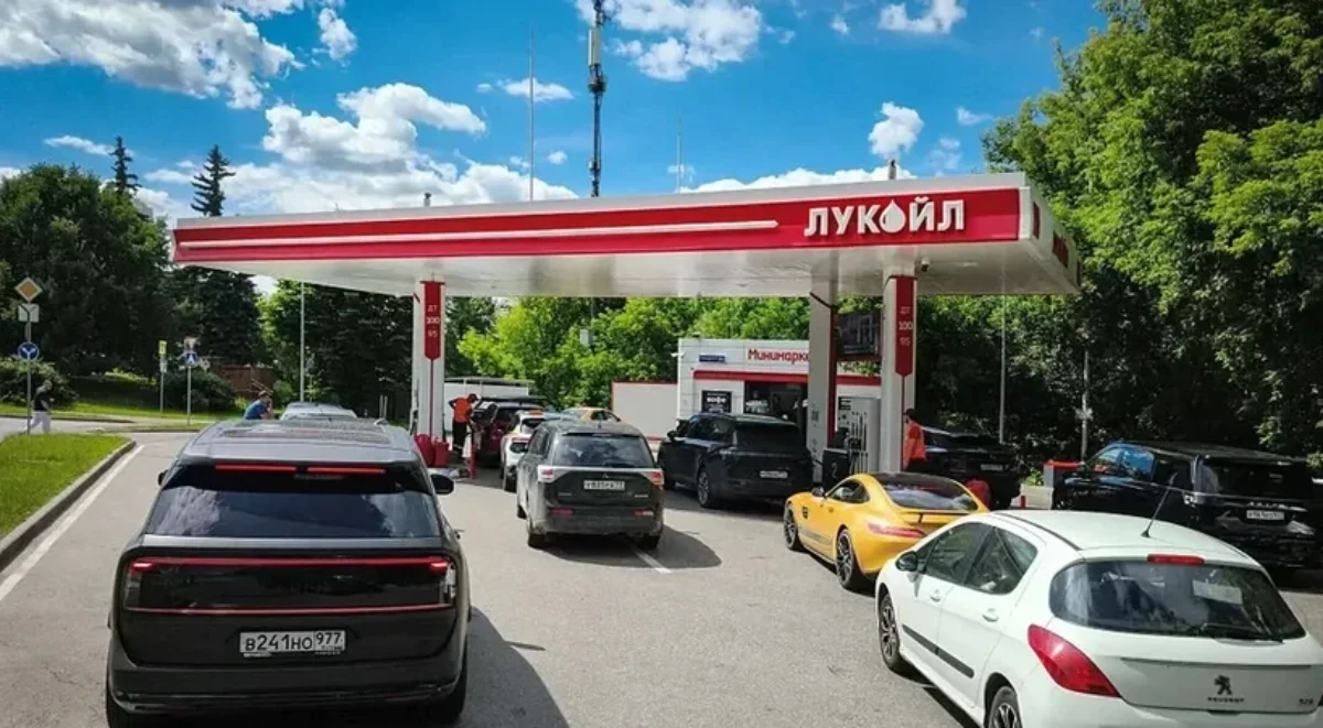 Service station in Russia