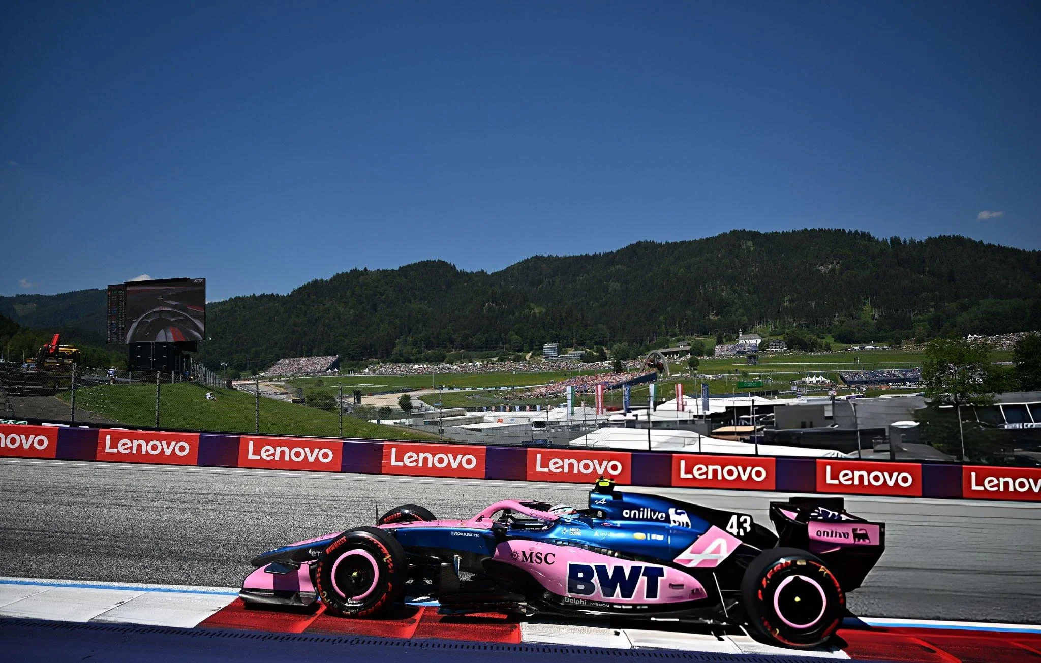 Las características propias del Red Bull Ring dificultaron el rendimiento de Alpine