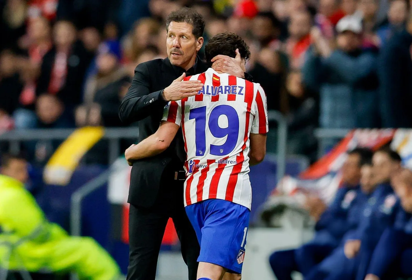 Simeone destacó la importancia de Julián Álvarez en el Atlético Madrid