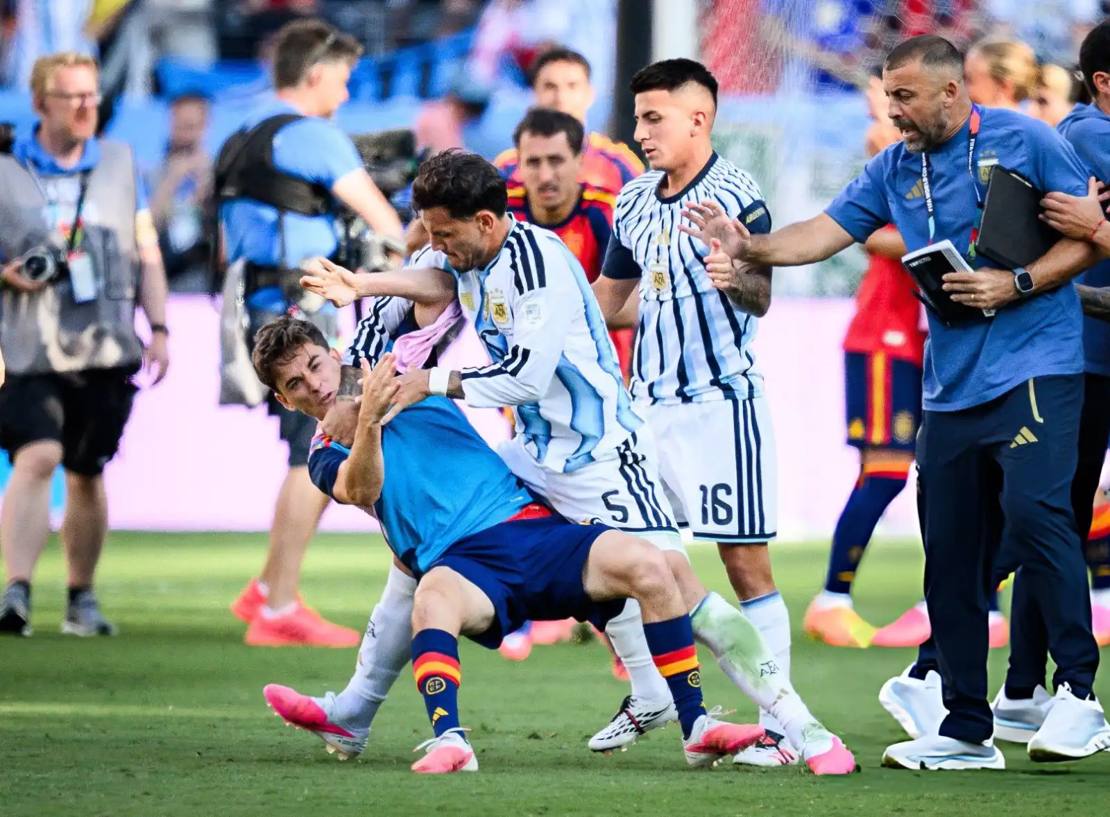 Paredes has to serve his suspension for the fights in the World Cup final