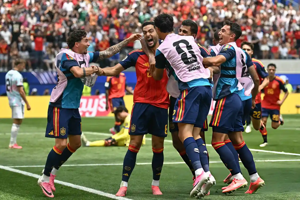 España le ganó 2-1 a Bélgica y tendrá un choque de titanes con Francia en semis