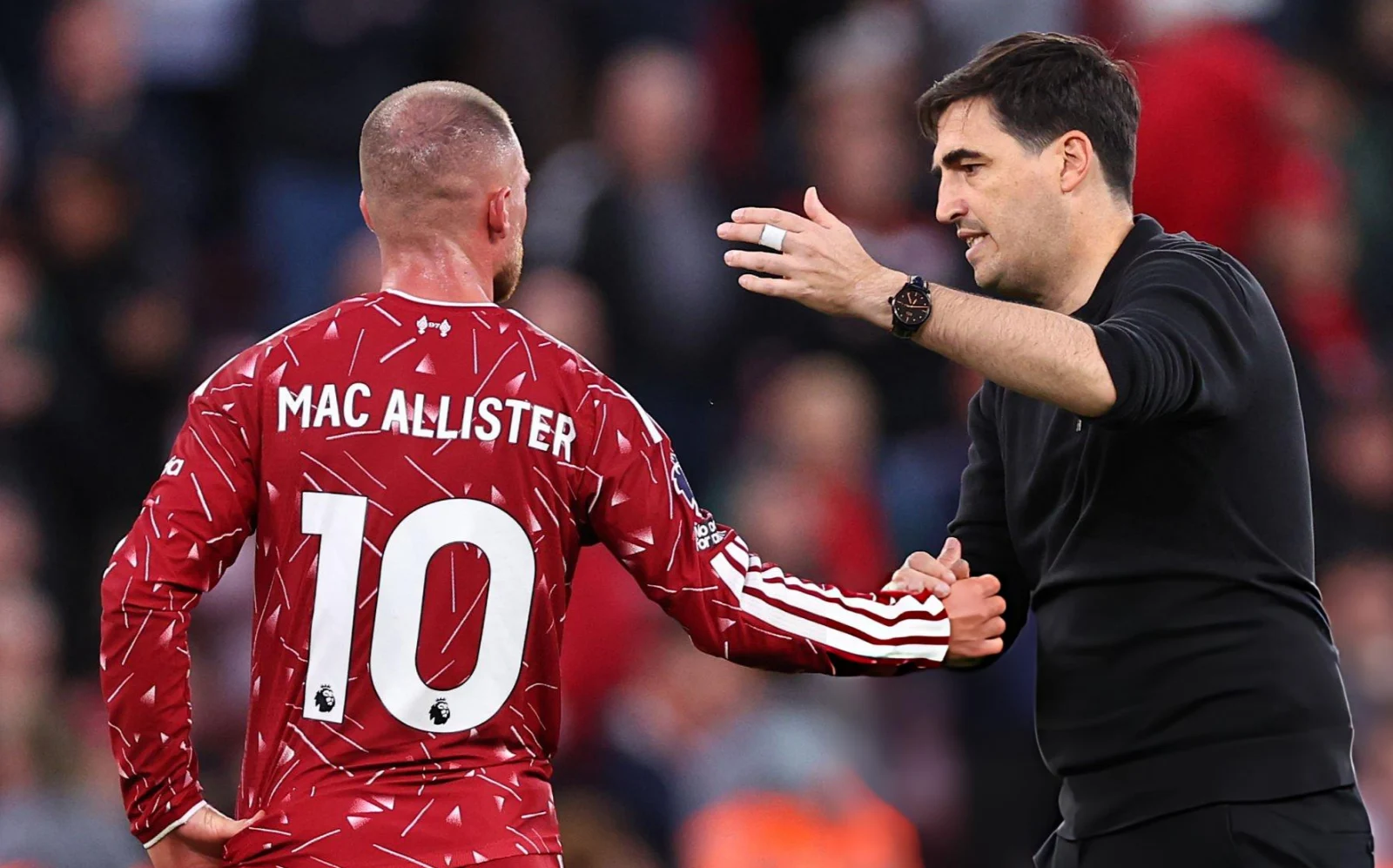 Mac Allister valoró el trabajo de Iraola tras su llegada al Liverpool
