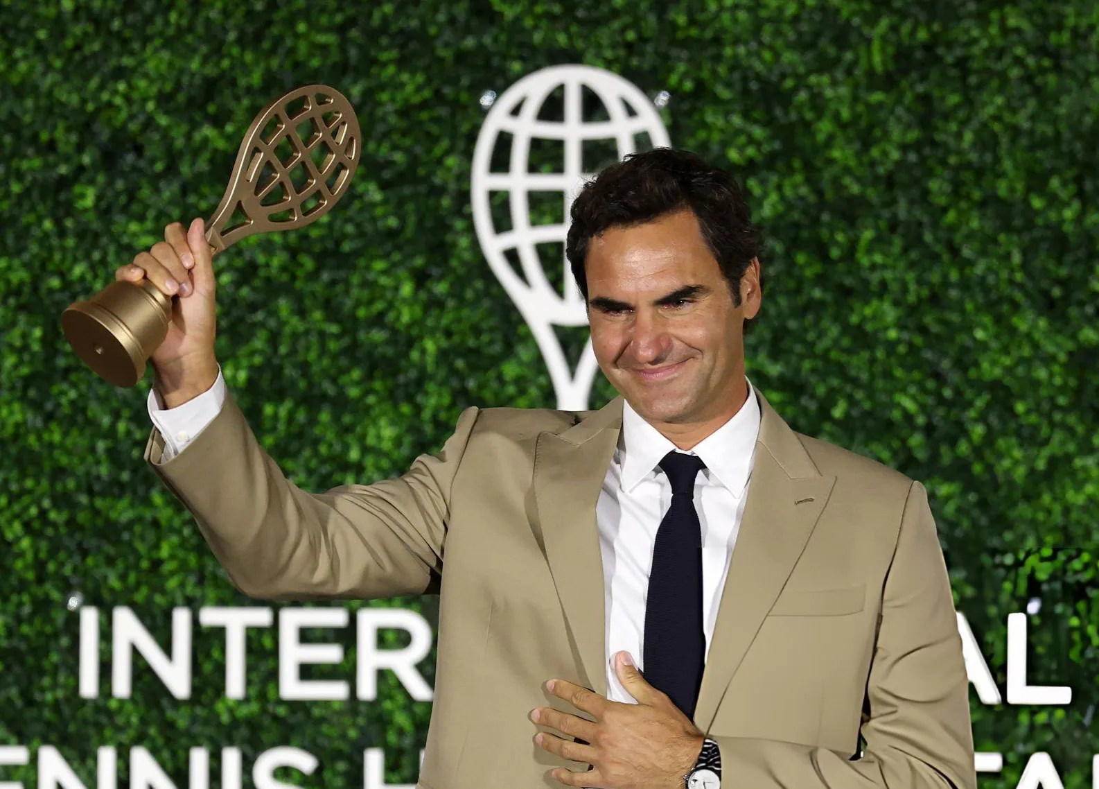 Federer fue elegido por el 100% de los votos para entrar en el Salón de la Fama