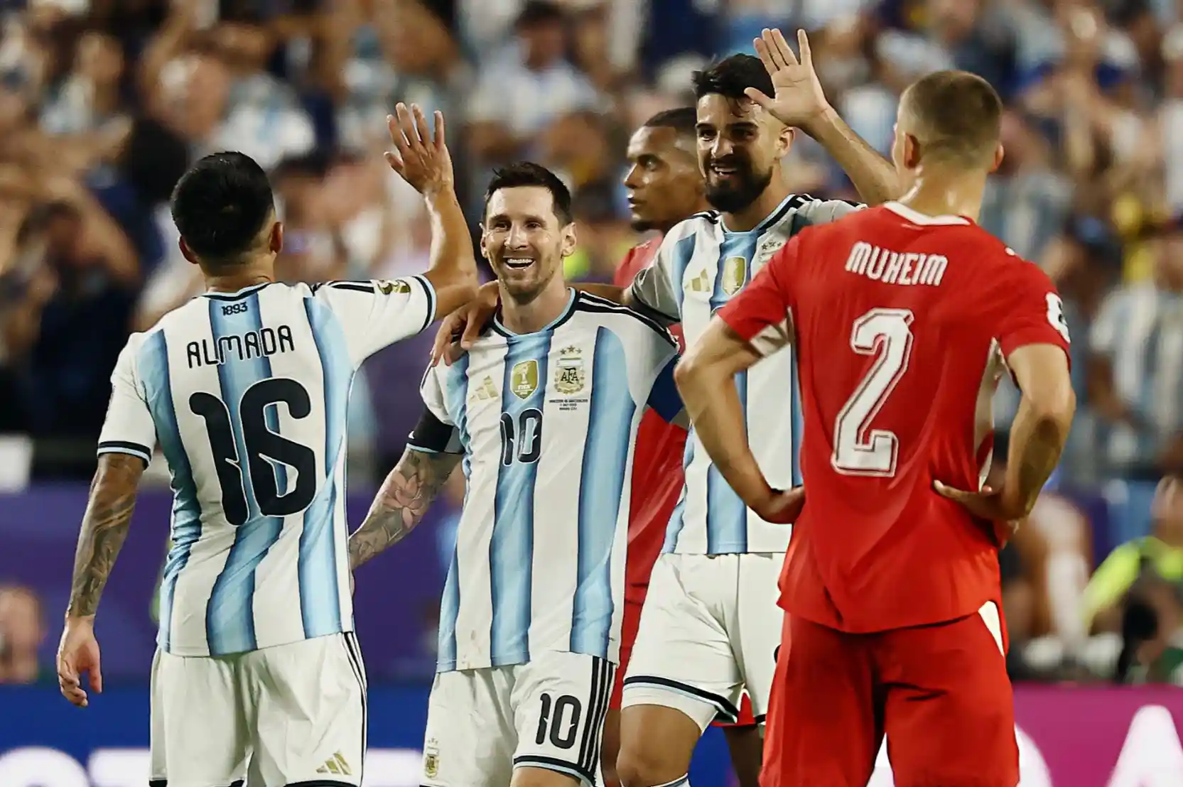 Si no se sufre no cuenta: Argentina le ganó 3-1 a Suiza en el alargue y jugará con Inglaterra en semis