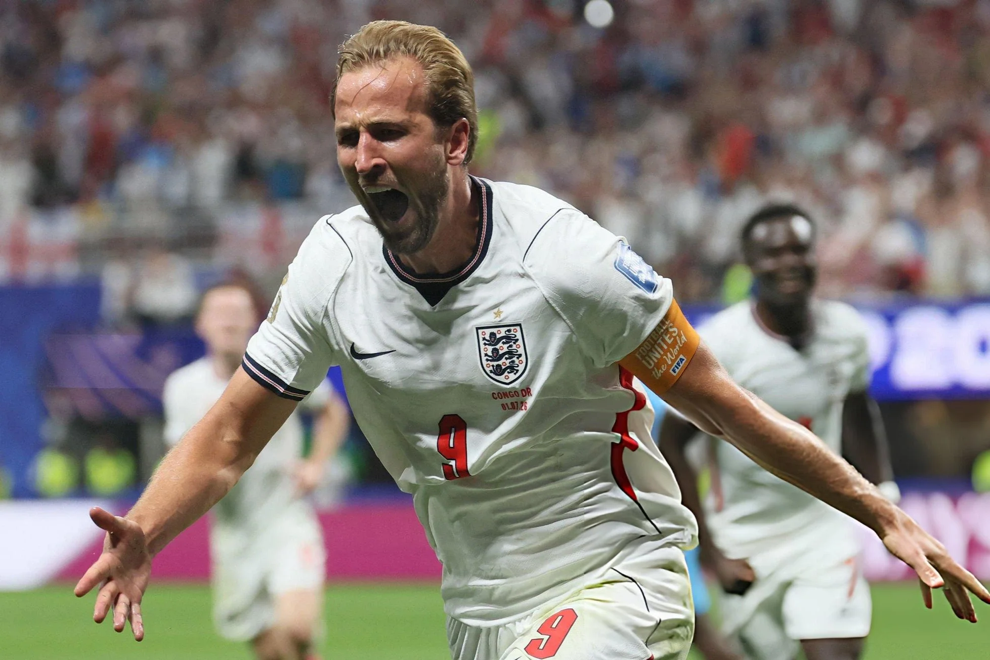 Inglaterra le ganó  2-1 a República Democrática del Congo y clasificó a los 8vos de final