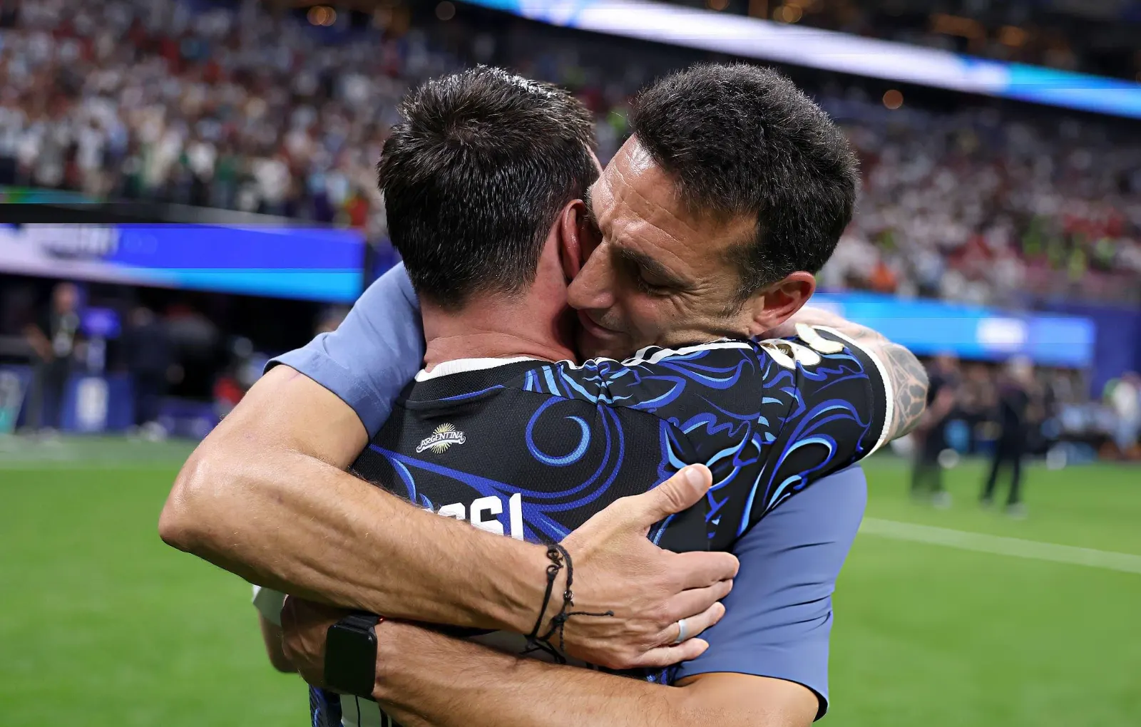 Para Scaloni fue un "honor" dirigir a Lionel Messi