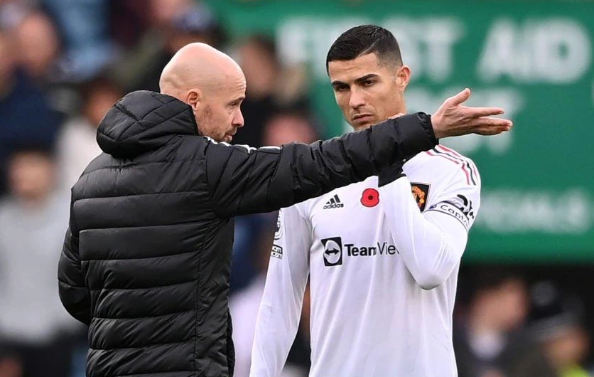 Ten Hag apuntó contra Ronaldo por su estado físico