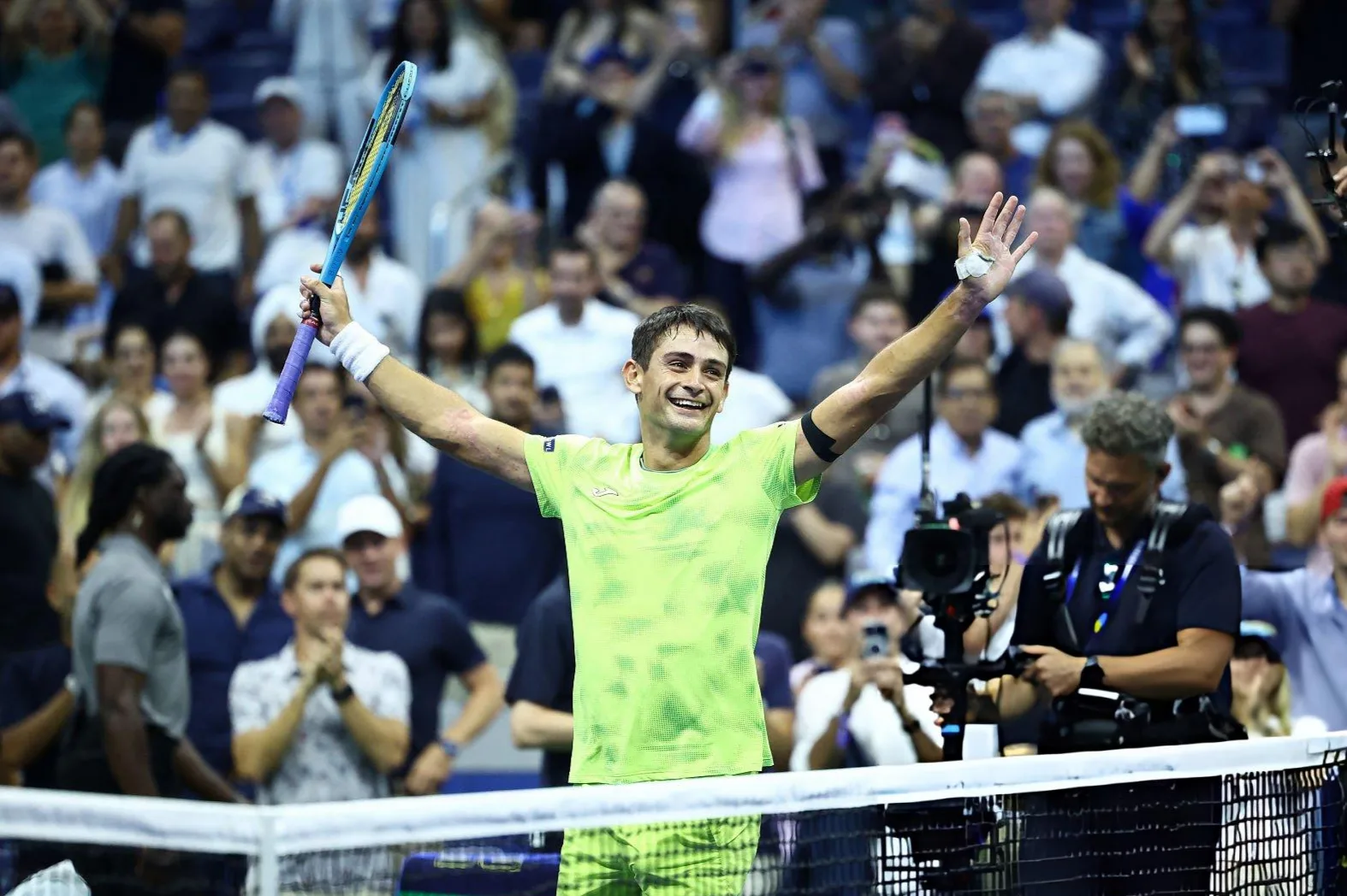 Mariano Navone logró el mayor triunfo de su carrera: eliminó a Novak Djokovic en el US Open