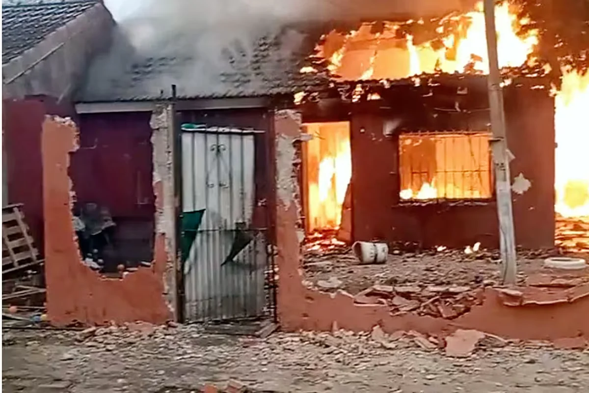 La casa incendiada.