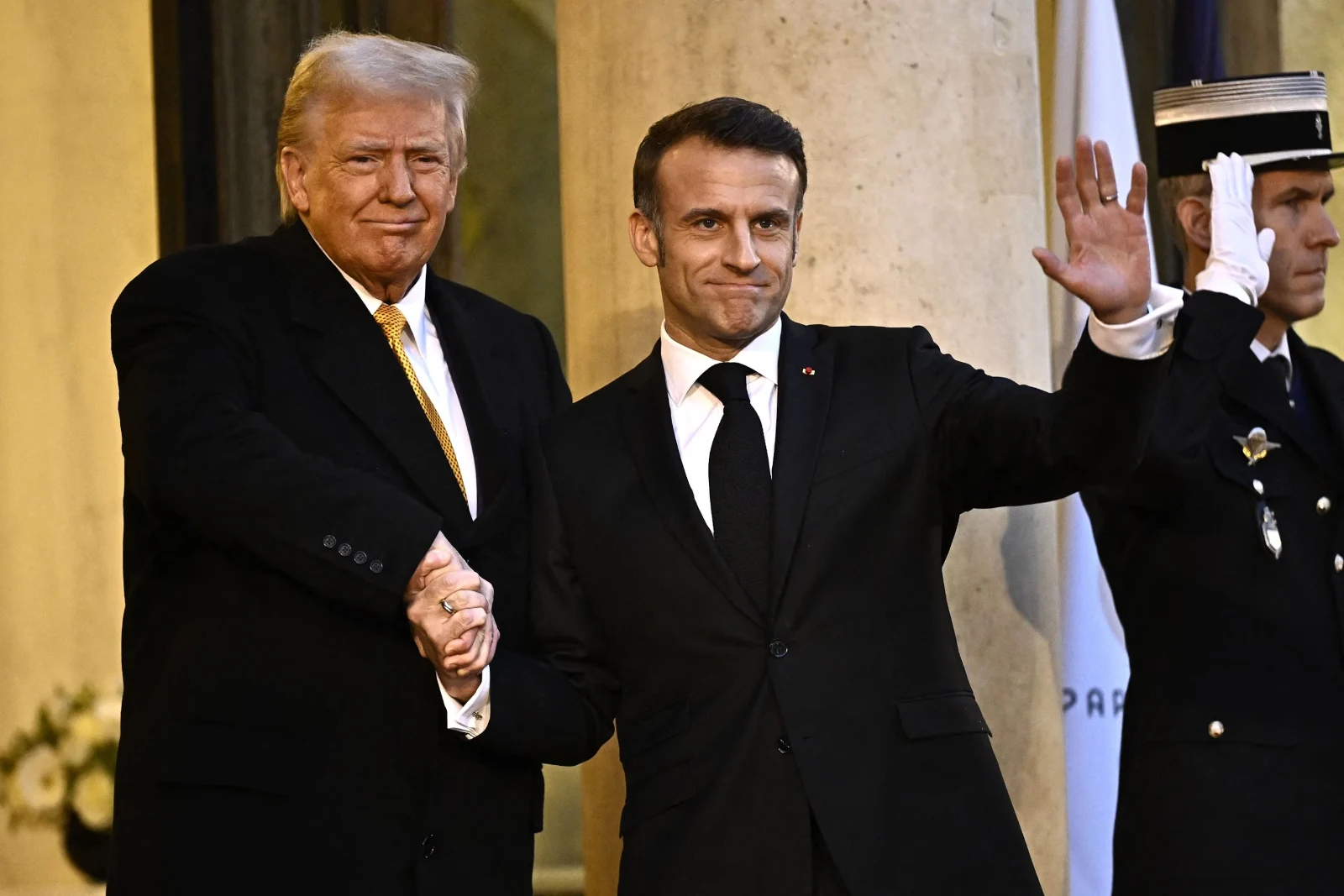 Trump y Macron. 