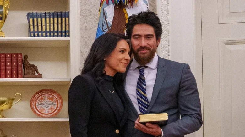 Tulsi Gabbard and her husband.