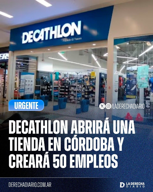 Decathlon abrirá una tienda de 2300 m2 en Córdoba Capital