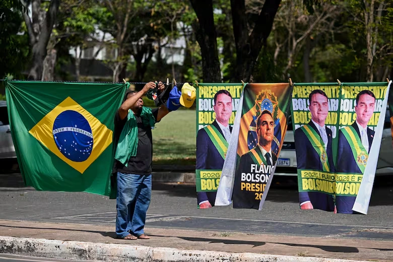 El candidato, Flavio Bolsonaro