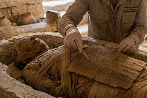 Arqueólogos hallan fragmento de la Ilíada de Homero en una momia egipcia de 1.600 años