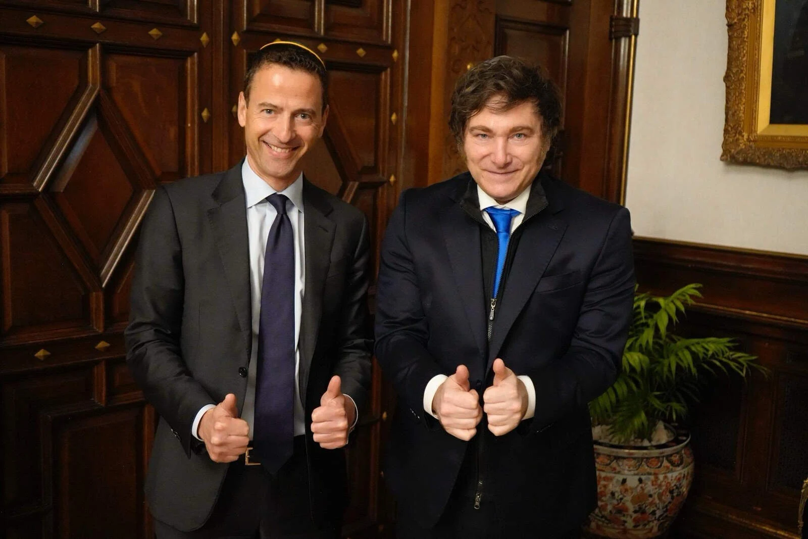 Javier Milei y Gary Nagle.