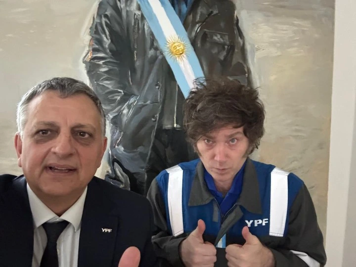 Javier Milei y Horacio Marín