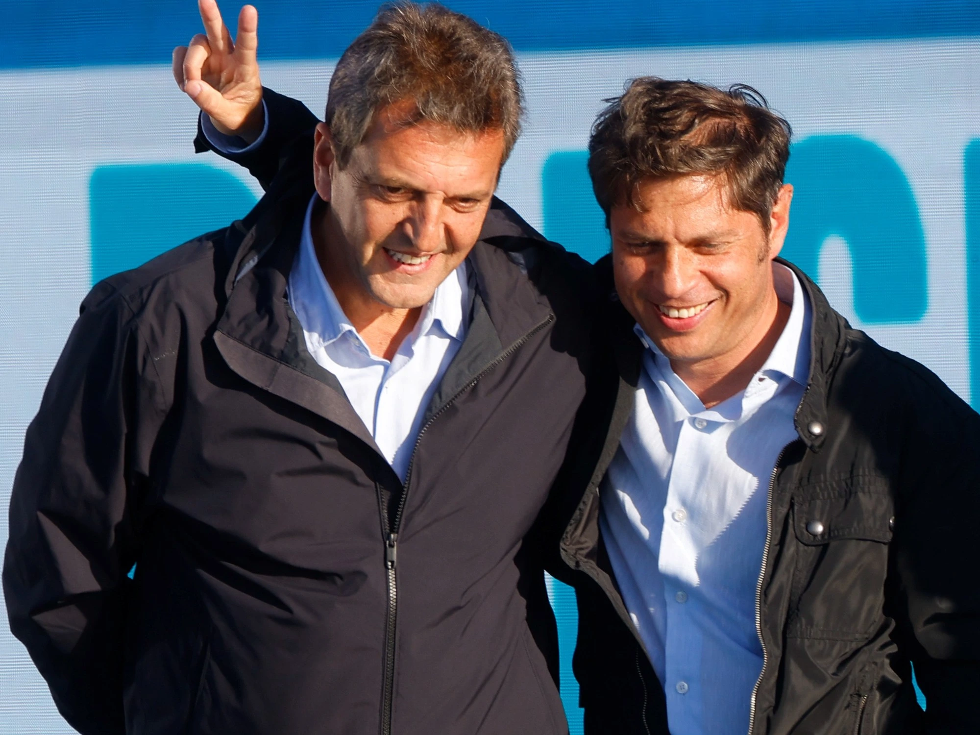 Axel Kicillof y Sergio Massa.